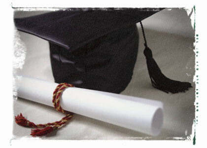 Graduation Cap With Degree